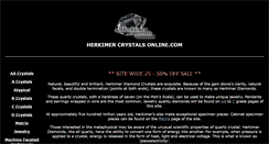 Desktop Screenshot of herkimercrystalsonline.com